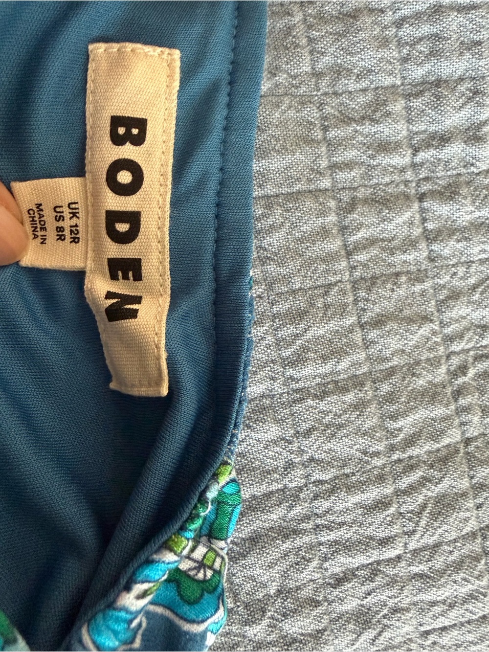 Boden Blue Paisley Cutout Back Jersey Maxi Dress New - Picture 7 of 7